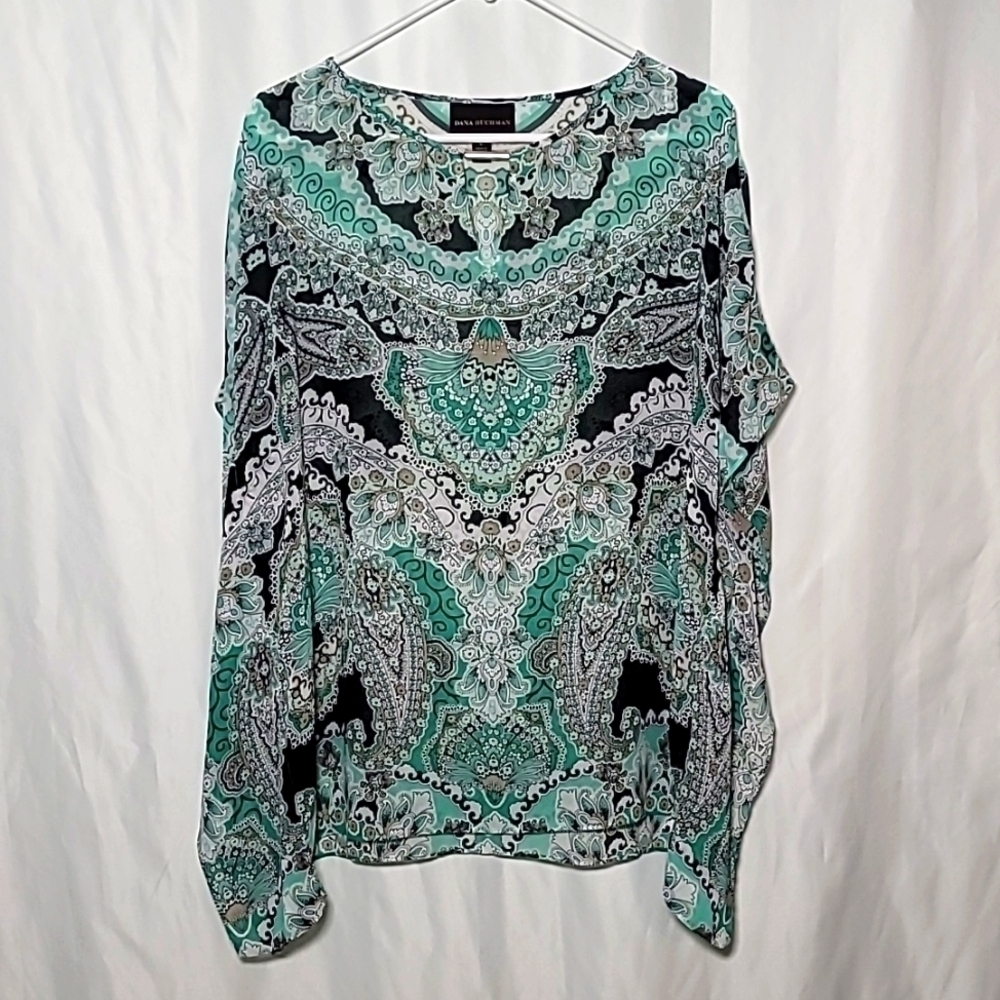 ✨️Dana Buchman print blouse